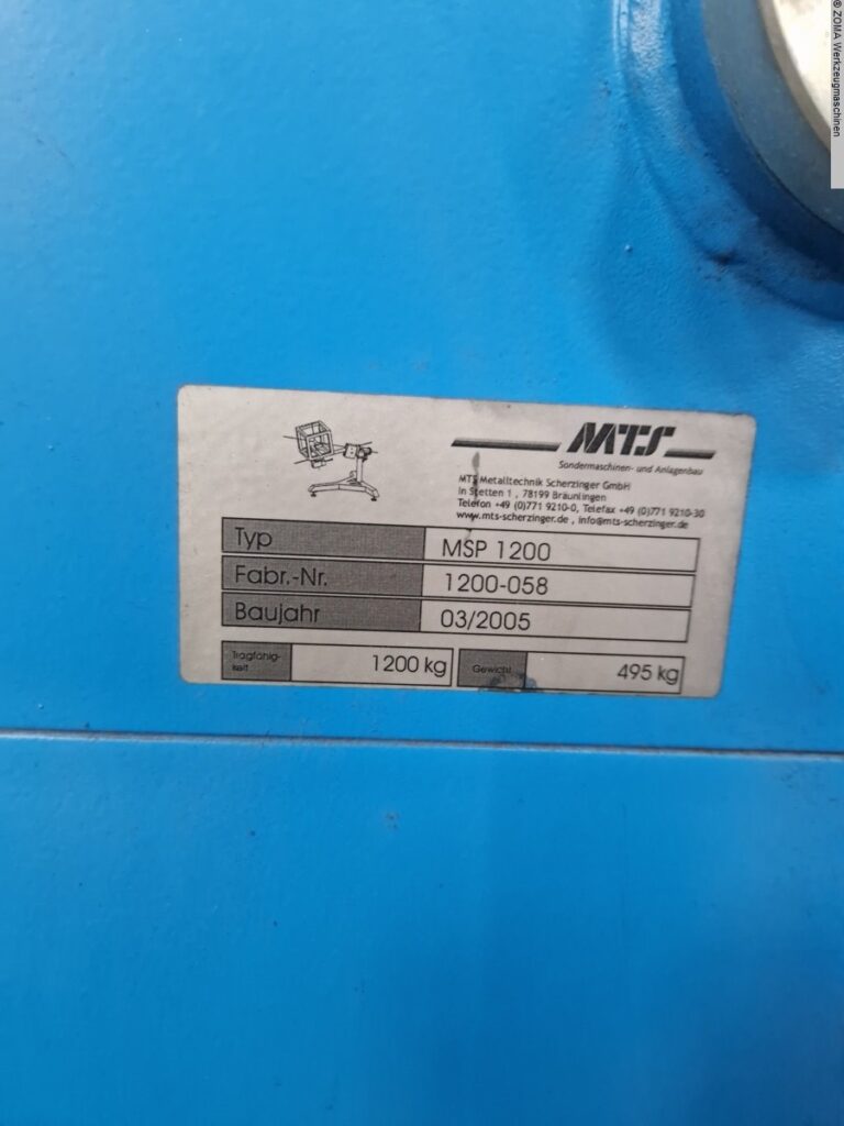 MTS Metalltechnik MSP 1200 | 2005